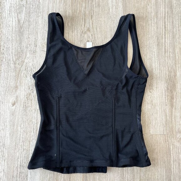 Womens Corset Close Black Tank Top - 3X - Picture 5 of 6